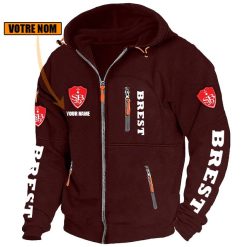 Stade Brestois 29 – Blouson zippé Édition spéciale avec nom personnalisé