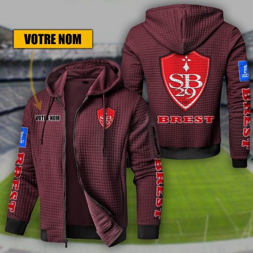 Stade Brestois 29 – Hoodie de sport nouvelle version avec nom personnalisé Stade Brestois 29 – Hoodie de sport nouvelle version avec nom personnalisé