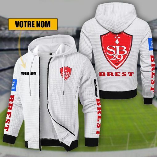 Stade Brestois 29 – Hoodie de sport nouvelle version avec nom personnalisé Stade Brestois 29 – Hoodie de sport nouvelle version avec nom personnalisé