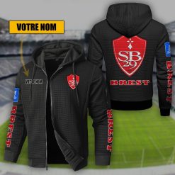 Stade Brestois 29 – Hoodie de sport nouvelle version avec nom personnalisé