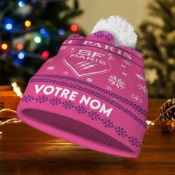 Stade Francais – Bonnet de Noël Nouvelle Version avec nom personnalisé
