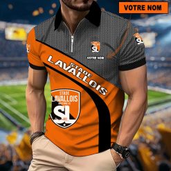 Stade Lavallois – Polo à fermeture éclair Nouveau Design Avec Nom Personnalisé