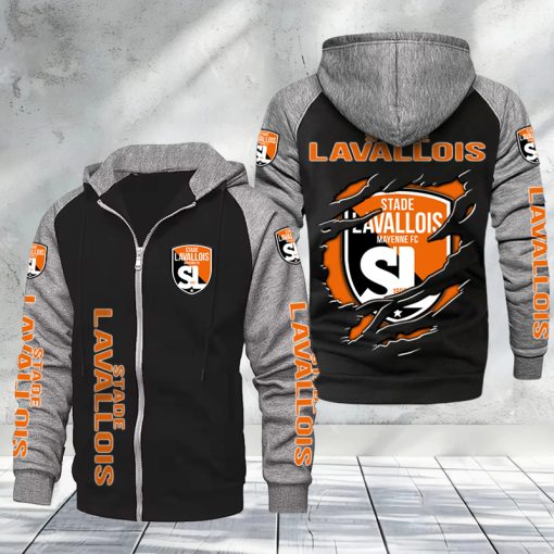 Stade Lavallois – Hoodie zippé raglan Nouveau Design Nouvelle édition Stade Lavallois – Hoodie zippé raglan Nouveau Design Nouvelle édition