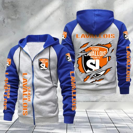 Stade Lavallois – Hoodie zippé raglan Nouveau Design Nouvelle édition Stade Lavallois – Hoodie zippé raglan Nouveau Design Nouvelle édition