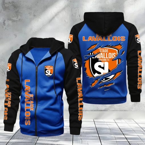 Stade Lavallois – Hoodie zippé raglan Nouveau Design Nouvelle édition Stade Lavallois – Hoodie zippé raglan Nouveau Design Nouvelle édition