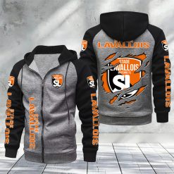 Stade Lavallois – Hoodie zippé raglan Nouveau Design Nouvelle édition