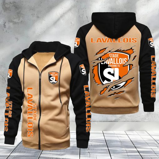 Stade Lavallois – Hoodie zippé raglan Nouveau Design Nouvelle édition Stade Lavallois – Hoodie zippé raglan Nouveau Design Nouvelle édition