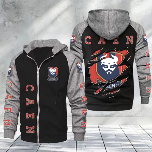 Stade Malherbe Caen – Hoodie zippé raglan Nouveau Design Nouvelle édition Stade Malherbe Caen – Hoodie zippé raglan Nouveau Design Nouvelle édition