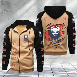 Stade Malherbe Caen – Hoodie zippé raglan Nouveau Design Nouvelle édition