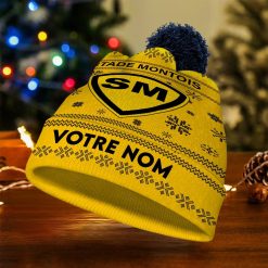 Stade Montois Rugby – Bonnet de Noël Nouvelle Version avec nom personnalisé