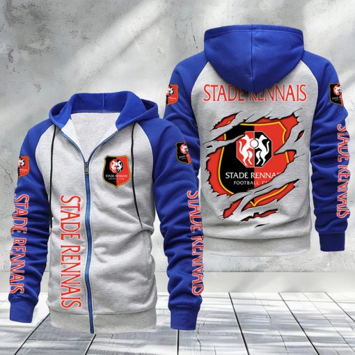 Stade Rennais FC – Hoodie zippé raglan Nouveau Design Nouvelle édition Stade Rennais FC – Hoodie zippé raglan Nouveau Design Nouvelle édition