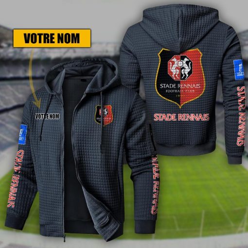 Stade Rennais FC – Hoodie de sport nouvelle version avec nom personnalisé Stade Rennais FC – Hoodie de sport nouvelle version avec nom personnalisé