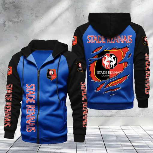 Stade Rennais FC – Hoodie zippé raglan Nouveau Design Nouvelle édition Stade Rennais FC – Hoodie zippé raglan Nouveau Design Nouvelle édition