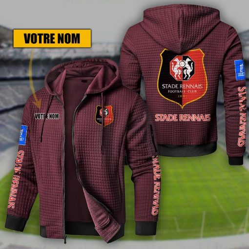 Stade Rennais FC – Hoodie de sport nouvelle version avec nom personnalisé Stade Rennais FC – Hoodie de sport nouvelle version avec nom personnalisé