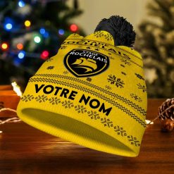 Stade Rochelais – Bonnet de Noël Nouvelle Version avec nom personnalisé