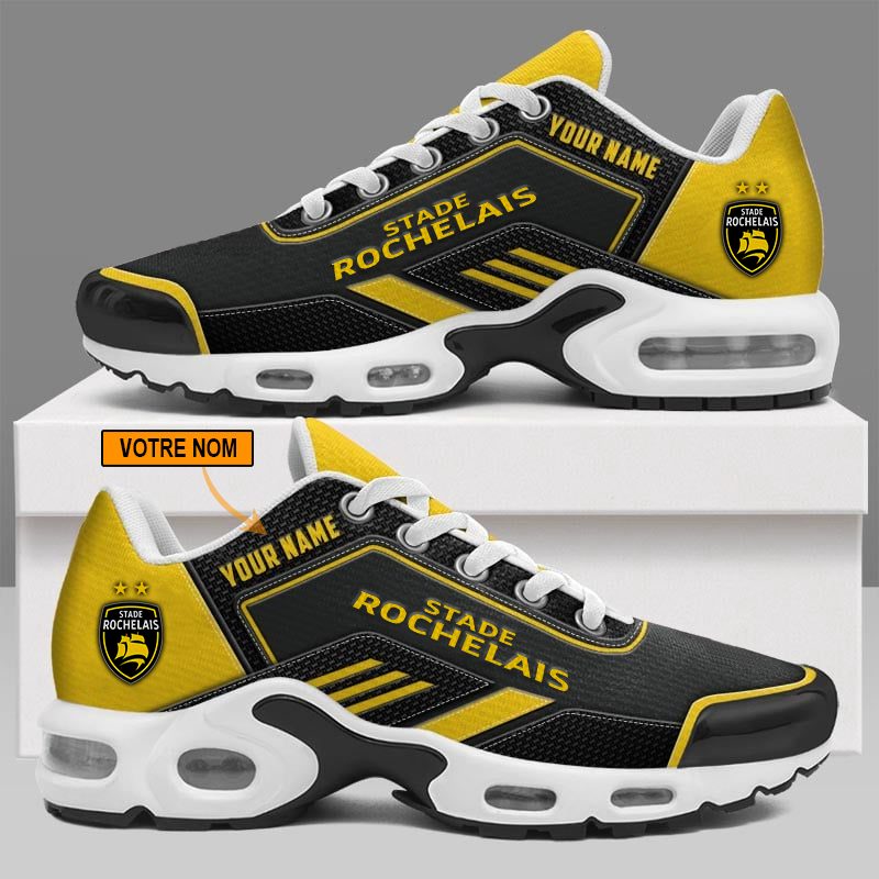 Stade Rochelais – Chaussures Air Max Plus Nouveau style avec nom personnalisé Stade Rochelais – Chaussures Air Max Plus Nouveau style avec nom personnalisé