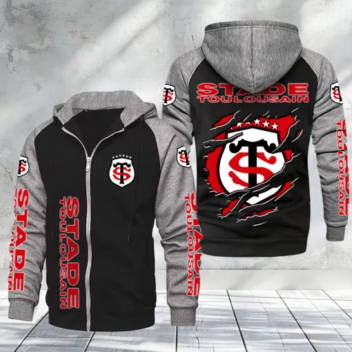 Stade Toulousain – Hoodie zippé raglan Nouveau Design Nouvelle édition Stade Toulousain – Hoodie zippé raglan Nouveau Design Nouvelle édition
