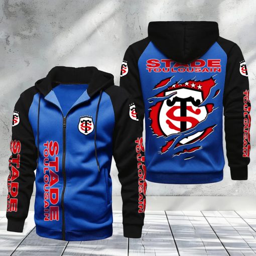 Stade Toulousain – Hoodie zippé raglan Nouveau Design Nouvelle édition Stade Toulousain – Hoodie zippé raglan Nouveau Design Nouvelle édition