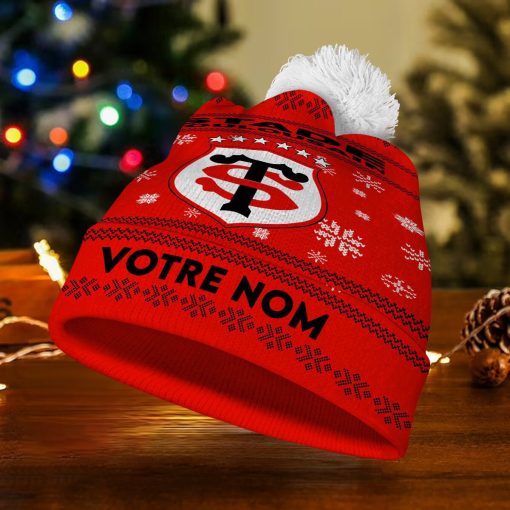 Stade Toulousain – Bonnet de Noël Nouvelle Version avec nom personnalisé Stade Toulousain – Bonnet de Noël Nouvelle Version avec nom personnalisé
