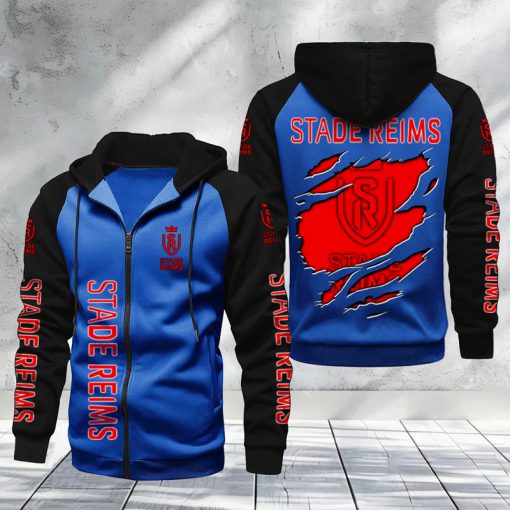 Stade de Reims – Hoodie zippé raglan Nouveau Design Nouvelle édition Stade de Reims – Hoodie zippé raglan Nouveau Design Nouvelle édition
