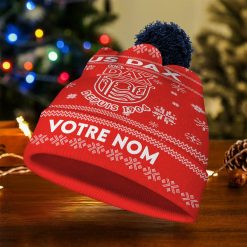 US Dax – Bonnet de Noël Nouvelle Version avec nom personnalisé