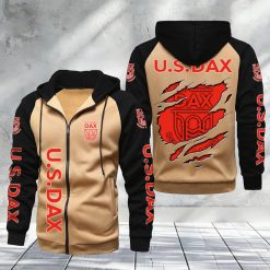US Dax – Hoodie zippé raglan Nouveau Design Nouvelle édition