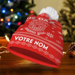 US Dax – Bonnet de Noël Nouvelle Version avec nom personnalisé
