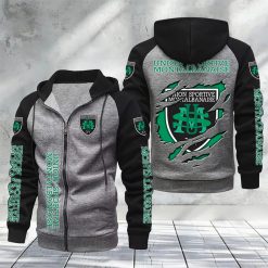 US Montauban – Hoodie zippé raglan Nouveau Design Nouvelle édition