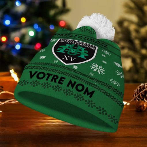 US Montauban – Bonnet de Noël Nouvelle Version avec nom personnalisé US Montauban – Bonnet de Noël Nouvelle Version avec nom personnalisé