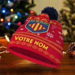 USA Perpignan – Bonnet de Noël Nouvelle Version avec nom personnalisé