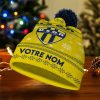 USON Nevers – Bonnet de Noël Nouvelle Version avec nom personnalisé