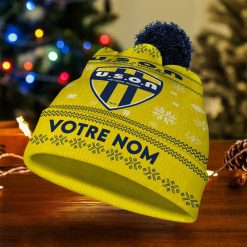 USON Nevers – Bonnet de Noël Nouvelle Version avec nom personnalisé