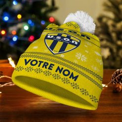 USON Nevers – Bonnet de Noël Nouvelle Version avec nom personnalisé