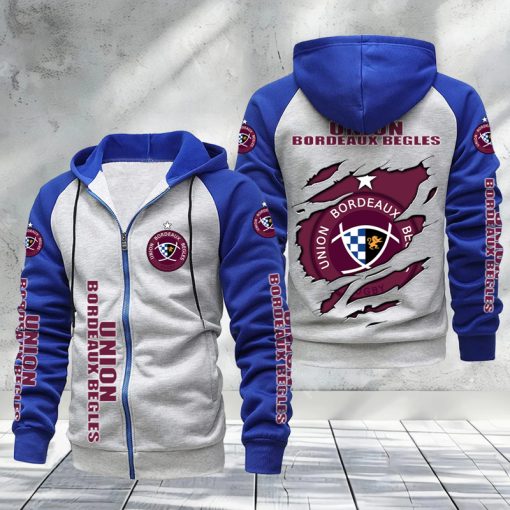 Union Bordeaux Bègles – Hoodie zippé raglan Nouveau Design Nouvelle édition Union Bordeaux Bègles – Hoodie zippé raglan Nouveau Design Nouvelle édition