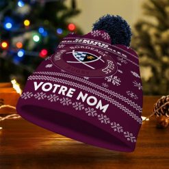 Union Bordeaux Bègles – Bonnet de Noël Nouvelle Version avec nom personnalisé
