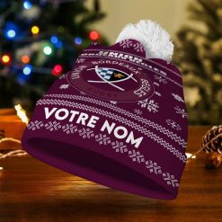 Union Bordeaux Bègles – Bonnet de Noël Nouvelle Version avec nom personnalisé