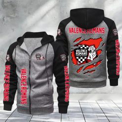 Valence Romans – Hoodie zippé raglan Nouveau Design Nouvelle édition
