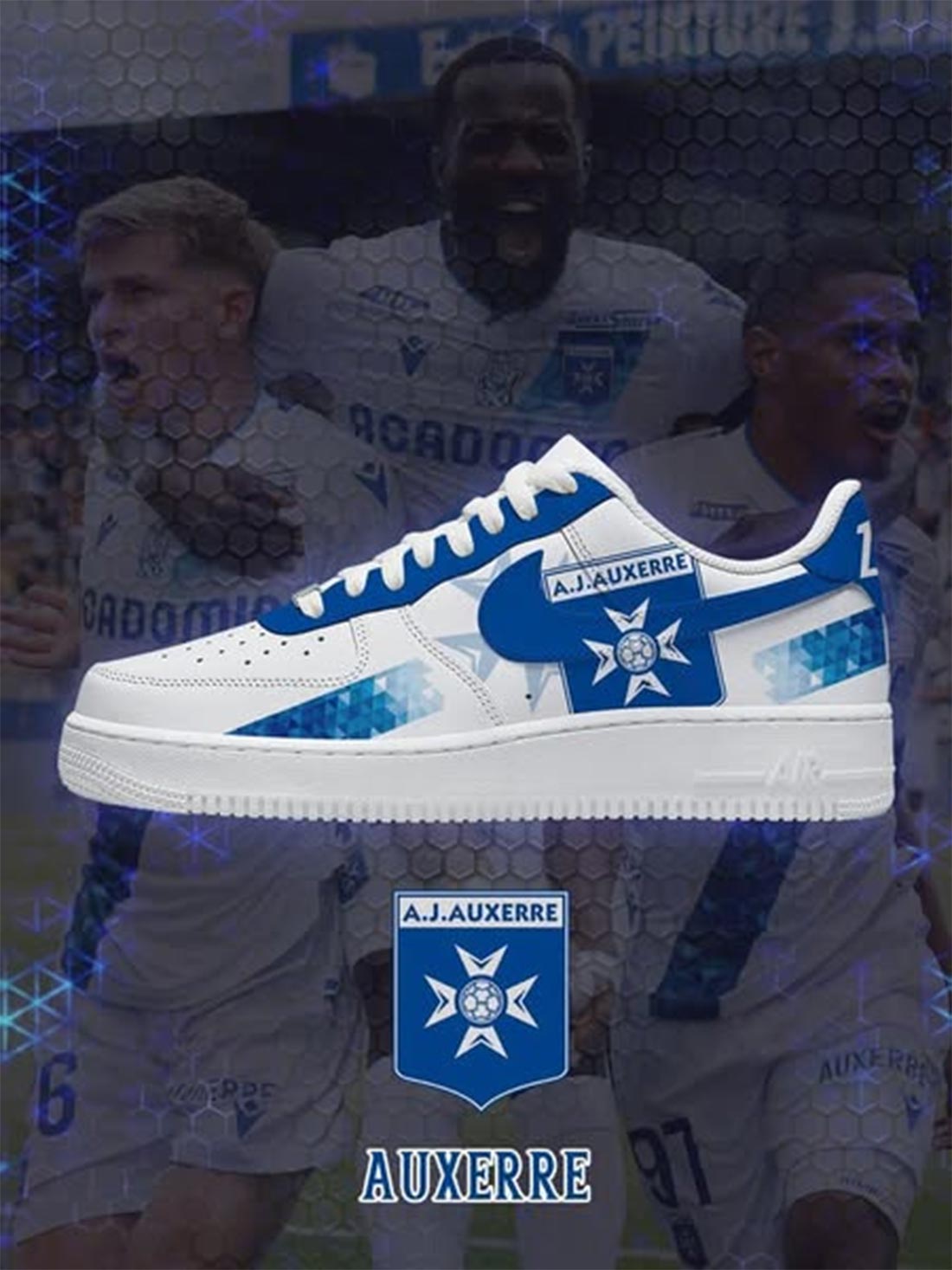 AJ Auxerre – Baskets AF1 de sport – nouvelle version AJ Auxerre – Baskets AF1 de sport – nouvelle version
