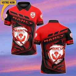 AS Nancy Lorraine – Chemise polo Nouvelle Version Avec Nom Personnalisé
