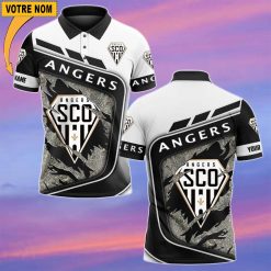 Angers SCO – Chemise polo Nouvelle Version Avec Nom Personnalisé