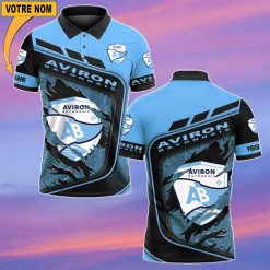 Aviron Bayonnais – Chemise polo Nouvelle Version Avec Nom Personnalisé