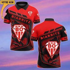 Biarritz Olympique PB – Chemise polo Nouvelle Version Avec Nom Personnalisé