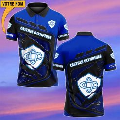 Castres Olympique – Chemise polo Nouvelle Version Avec Nom Personnalisé