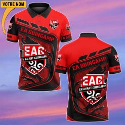 EA Guingamp – Chemise polo Nouvelle Version Avec Nom Personnalisé