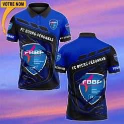 FC Bourg-Péronnas – Chemise polo Nouvelle Version Avec Nom Personnalisé