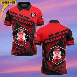 FC Fleury 91 – Chemise polo Nouvelle Version Avec Nom Personnalisé