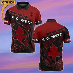 FC Metz – Chemise polo Nouvelle Version Avec Nom Personnalisé