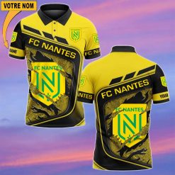 FC Nantes – Chemise polo Nouvelle Version Avec Nom Personnalisé
