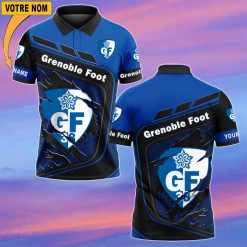 Grenoble Foot 38 – Chemise polo Nouvelle Version Avec Nom Personnalisé