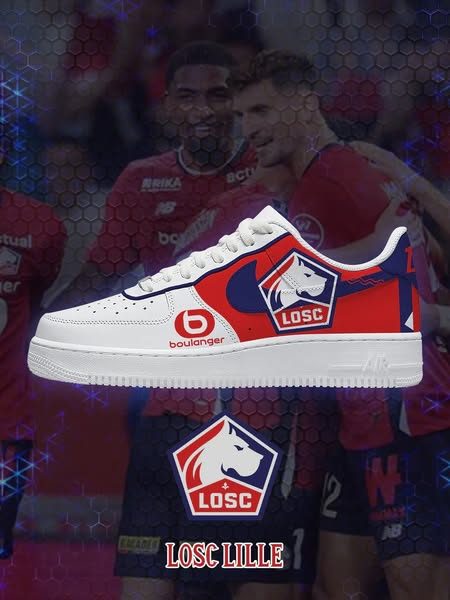 LOSC Lille – Baskets AF1 de sport – nouvelle version LOSC Lille – Baskets AF1 de sport – nouvelle version